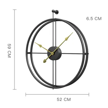 Envío gratis 80cm Gran Silencio Reloj de Pared de Diseño Moderno Relojes Para la Decoración del Hogar, Oficina Europea de Estilo Colgante de Pared Reloj de los Relojes de