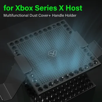 Host Cubierta de Polvo Multi de la función de Disipación de Calor, a prueba de Polvo Neto de Auriculares Rack Accesorios para Xbox Serie X Consola