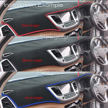 Para Ford EDGE 2016 2017 2018 2019 2020 Endura Anti-Slip Mat Panel de la Almohadilla de Parasol Dashmat Proteger Anti-UV Dash Accesorios