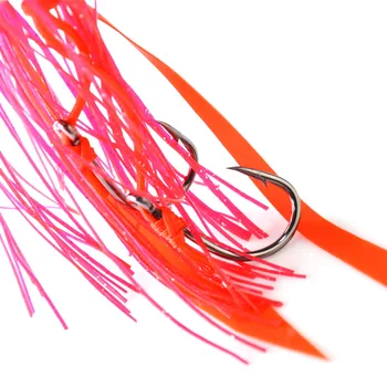 TOMA rotador de la Cabeza de Cebo de Metal en la Cabeza de la Pesca con Señuelos Luminosos Falda de silicona de seda de colores Hojas de Sauce barco del cebo 150g de pesca en el mar