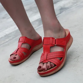 Verano Zapatillas De Mujer Sandalias Planas De 2020 Nuevo Sólido De Hebilla De Damas De Diapositivas Y Cómoda Casa De Playa De Deslizamiento En Los Zapatos Y Mujeres Zapatillas