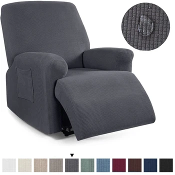 Impermeable de 4 piezas Tramo Cubre Sillón Reclinable de Fundas para sillas de Cuero y Tela | Sala de estar, Sillón Reclinable Fundas