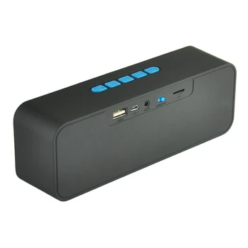 Mesa Altavoz Bluetooth Inalámbrico Portátil de Sonido Caja de ABS de alta fidelidad Estéreo de Llamada con manos libres USB Altavoces de Graves del TF de la ayuda USB