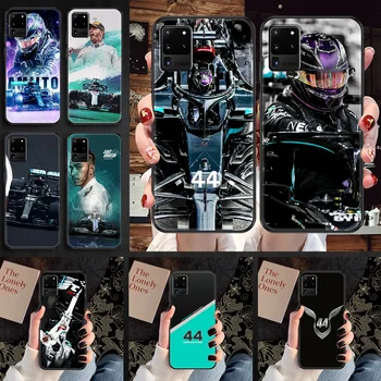 F1 Lewis Hamilton 44 caja del Teléfono Para Samsung Galaxy Note 4 8 9 10 20 S8 S9 S10 S10E S20 Más UITRA Ultra black arte de la espalda de la pintura