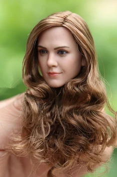 Escala 1/6 Hermione Emma Watson cabeza sculpt modelo de juguete largos rizos de cabello ajuste por 12 pulgadas femenino de mujer chica virgen sexy cuerpo cifras