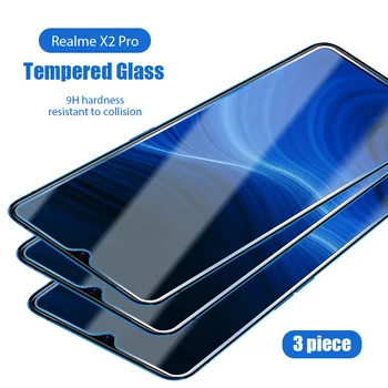 Protector de pantalla para Realme X7 X3 X50 X50M X2 Pro XT X Lite 5G 3Pcs de vidrio templado para Realme Narzo 10 10A 20 Pro 20A película de vidrio
