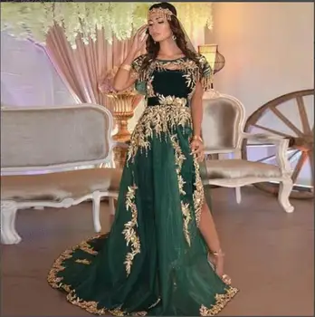 Abertura de Verano Marroquí Kaftan Vestido de Noche de la Madre de la Novia Vestido de Fiesta de Noche Vestido de Renda el Novio de la Madre se Adapte a