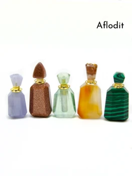 Aflodit Natural Irregular, Colgante, Collar de Perfume de la Botella de Aceite de la Joyería Para las Mujeres de la Moda del Traje de Encanto Difusor Accesorio 2021