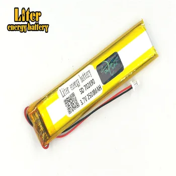 1.0 mm - 2P plug 3.7 V 702890 703090 2800mah de la fábrica de alta calidad de polímero de litio recargable de li-ion de la batería batería de lipo