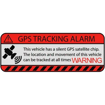GPS de SEGUIMIENTO de ALARMA Señal de Advertencia etiqueta Engomada del Coche de la Motocicleta Auto Accesorios PVC para el Parachoques de la Ventana de la Decoración de la prenda Impermeable de Calcas 13*5cm