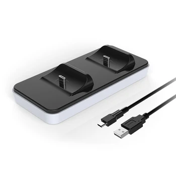 Cargador Dual USB de Carga de Establecer la Realización de Mano Juegos de Cuna w/ USB Cable de Elementos para DualSense PS5 Controlador