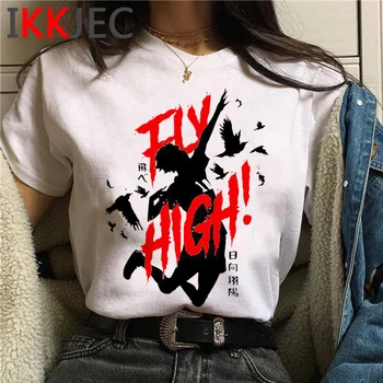 Haikyuu camiseta mejores camisetas de las mujeres harajuku vintage casual superior tees de la calle harajuku