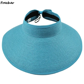 2021 la primavera y el verano nueva versión coreana de la vacía top hat red roja sombrilla de paja sombrero de playa, protector solar pato lengua sombrero para el sol