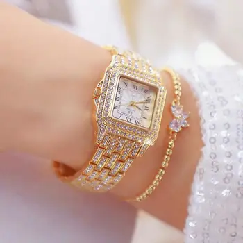 La Belleza Del Diamante Reloj De Las Mujeres Relogio Feminino Analógico De Cuarzo Reloj De Lujo De Oro Rosa Reloj De Cuarzo Reloj De 2021 Reloj Mujer Montre