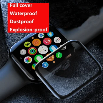 Protector de pantalla Para Apple Watch 6 5 iWatch Caso de 44 mm 40 mm 42 mm 38 mm 3D Compuesto de Material Completo de la Cubierta Suave de la Película