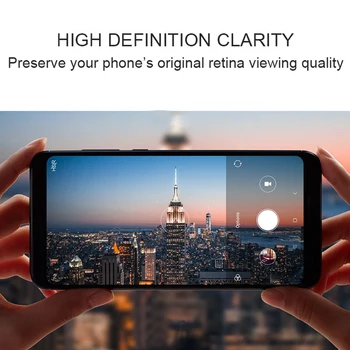 3pcs Transparente Película de Pantalla de Cristal Para Samsung Galaxy J4 2018 Protección de Pantalla Para Samsung j4 plus Premium de Vidrio Templado
