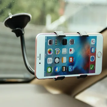 Soporte de coche soporte para Teléfono de Negro Automático Espejo Retrovisor 360 Grados de Rotación del Teléfono Móvil de GPS Titular de Soporte Para Xiaomi IPhone Samsung
