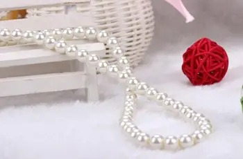 Caliente de la Moda de Blanco de Imitación de la Perla Collar de Perlas 42cm Elegante Imitación de la Perla Gargantilla de Verano de la Primavera de las Mujeres del Partido de la Joyería