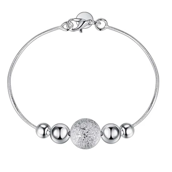 LVB89 de la moda clásica joyería s925 pulsera de plata para el amante romántico regalo envío gratis