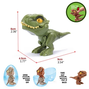 1PC Morder el Dedo Huevo de Dinosaurio de Juguete Creativo Complicado Tyrannosaurus Modelos de Dinosaurio de Juguete Creativo Novedad Juguetes Educativos para Niños Regalo