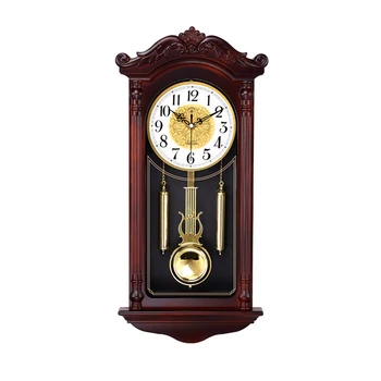 Péndulo Chino Relojes De Pared Sala De Estar De Lujo De Gran Tamaño Creativo Retro Silencio Swing Vintage Relojes De La Moderna Decoración Del Hogar, Regalos Únicos