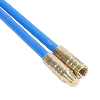 10pcs Azul Eléctrico de la Pared Empujar hacia Pescado Cinta de Conducto Coaxial Cable Conectable Para Instalación Portátil de Fibra de vidrio de la Ejecución por Cable