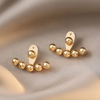 Coreano de la moda de la venta caliente del arco de la simulación de la perla nueva temperamento neto de la celebridad femenina de regalo de aretes de joyería al por mayor