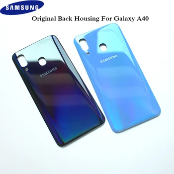 Oficial Original de Samsung Galaxy A40 Tapa Trasera de Batería de la Puerta Trasera de la Vivienda de Reemplazo de la funda de Protección para Samsung A40 con Logotipo