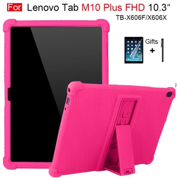 Para Lenovo Tab M10 FHD Más 10.3 TB-X606F TB-X606X de Silicona Caso M10 Además de 10.3 Pulgadas Niño Caída de Cáscara de Silicona Caso de la Cubierta de la Tableta