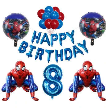 3D de papel de Aluminio super héroe el hombre Globo de spiderman de la Fiesta de Cumpleaños Decoración de los Niños de Juguete de la ducha del bebé globo de Aire Globos photo props