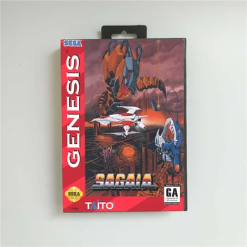 Sagaia - USA Cubrir Con la Caja al por menor de 16 Bits MD Tarjeta de Juego para Sega Megadrive Genesis Consola de juegos de Vídeo