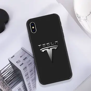 YNDFCNB futuro de Tesla coche Eléctrico de la caja del Teléfono para el iPhone 11 12 pro XS MAX 8 7 6 6S Plus X 5 5S SE XR 12mini caso Suave del TPU