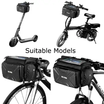 Impermeable de la Bicicleta Plegable Bolsa de Gran Capacidad Frontal del Tubo de Ciclismo de la Bolsa de Bolsa de Manillar de bicicleta accesorios