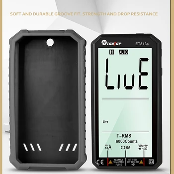 ET8134 de 4,7 Pulgadas LCD Multímetro Directa de Corriente Voltaje Corriente Voltaje CA Medición de Corriente de la Capacitancia Medición de Resistencia