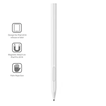 Uogic Active Stylus Pen Para iPad Lápiz con la Palma de Rechazo Para Apple Lápiz 2 1 iPad Pro 11 12.9 2020 2019 7th Gen lápiz táctil