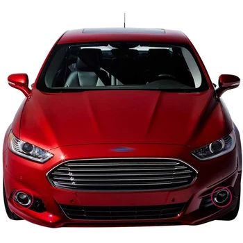 Para la Fusión de Ford Mondeo 2013-2016 Delantera Cromada de Niebla Cubierta de la Luz del Bisel Anillo de ajuste de la LH&RH Par