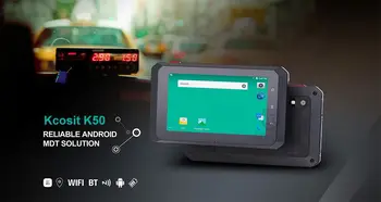 Original Kcosit K50 Rugged Android En el Vehículo PC de la Tableta de Qualcomm de 5 Pulgadas 4G LTE RJ45 GPS+Glonass CanBus RS232 GPIO ACC 8~36V Taxi