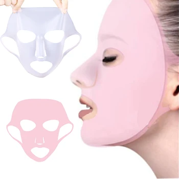 2021 Caliente Estilo 4Colors Reutilizables de Cuidado de la Piel Herramienta Hidratante Oído Fijos de Silicona Máscara facial Para las Mujeres