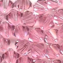 El Envío libre, 720pcs/Lote de 4 mm de color de Rosa China Cristal de Calidad Superior Bicone Perlas