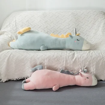 2019 Nuevas y Creativas de Kawaii unicornio Muñeco de Peluche Animales Perezosos Dormir Almohada Juguetes para los Niños Lindo Juguete de la Felpa de los Regalos de Cumpleaños de los Niños
