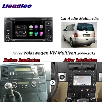 Coche de Android un Sistema de Multimedia Para Volkswagen Multivan 2008-2012 Radio CD Reproductor de DVD de la Navegación GPS de Pantalla HD