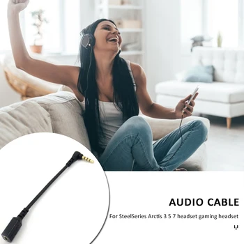 Reemplazo de la Tarjeta de Sonido Cable de Audio para Steelseries Arctis 3 5 7 Auriculares de Audio Cable Adaptador Convertidor de Cable de la Línea
