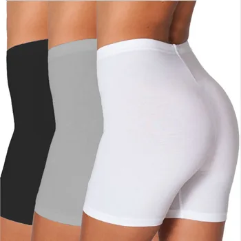 Color caramelo tramo de cintura alta pantalones cortos femeninos pantalones cortos deportivos YF262