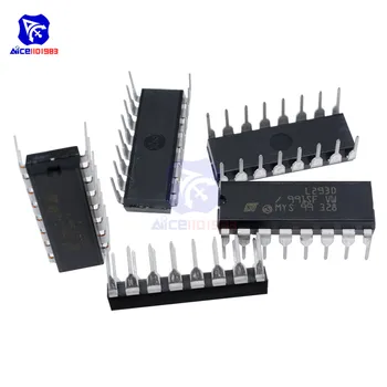 Diymore 5PCS/Lot Chip IC L293 L293D DIP16 DIP-16 Motor Chip PAR PushPull 4 el Módulo de Canal Chips ci