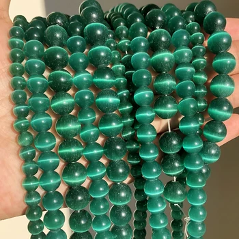 Verde de la Serie de Hematita Ágatas Jades Crysta Suelto Espaciador de Mineral de Perlas para la Joyería de la Costura Diy Pulseras de 15