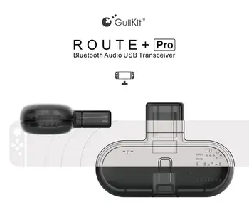 GuliKit Ruta+ Pro/Gulikit Ruta+ Wireless Buletooth de Audio USB Transmisor-Receptor para Nintendo Interruptor