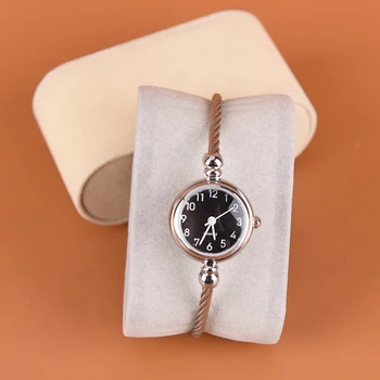 1pc de Marfil/Crema de Gamuza Reloj Cojines Reloj Almohadas para Visualizar el Cuadro de NUEVO