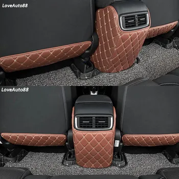 Para Honda CRV CR-V 2021 2017 2018 2019 2020 Coche en el Asiento Trasero Anti-Pad de bombo Asientos Traseros Cubierta de Apoyabrazos de la alfombra de Protección Accesorios