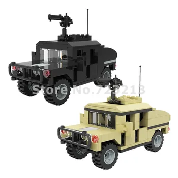 Militar 15.4 cm de Coche Hummer Jeep Accesorios 204pcs Vehículo de Ruedas SWAT MOC Bloques de Construcción del Modelo de Ladrillo Juguetes de los Niños
