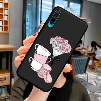 Nuevo Café de la flor de la planta de la moda Para Huawei Honor 8 Lite 8X 8C 9 X 9 10 Lite 20 Pro V20 10i 20i 8 8A 30 Pro 30S caja del teléfono de la cubierta